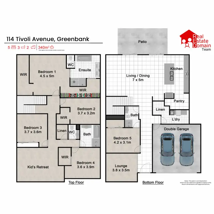 Floorplan of Homely house listing, 114 Tivoli Avenue, Greenbank QLD 4124