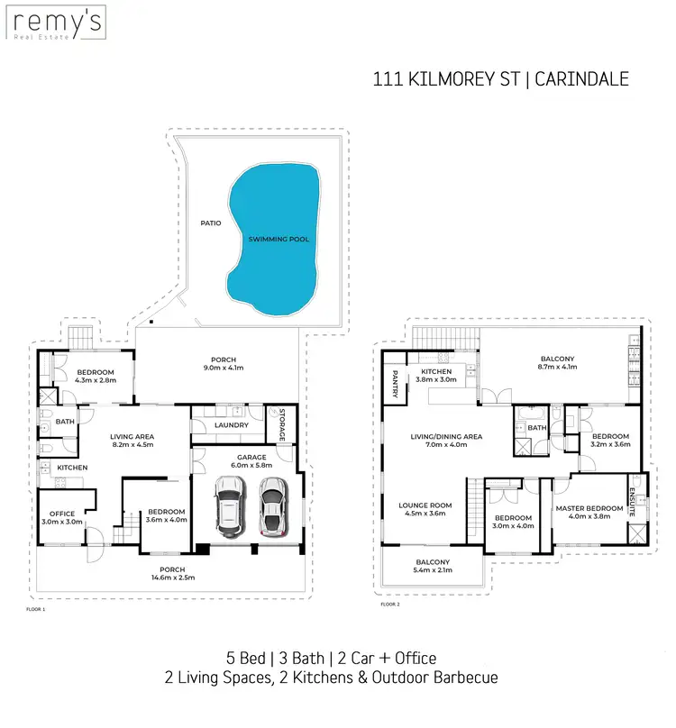 Floorplan of Homely house listing, 111 Kilmorey St,, Carindale QLD 4152