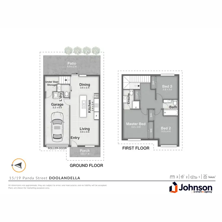 Floorplan of Homely townhouse listing, 15/19 Panda Street, Doolandella QLD 4077