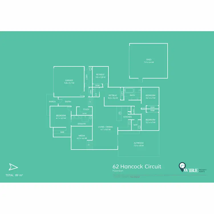 Floorplan of Homely house listing, 62 Hancock Circuit, Kleinton QLD 4352