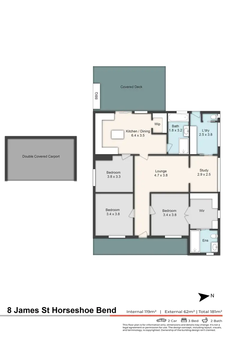 Floorplan of Homely house listing, 8 James Street, Horseshoe Bend NSW 2320