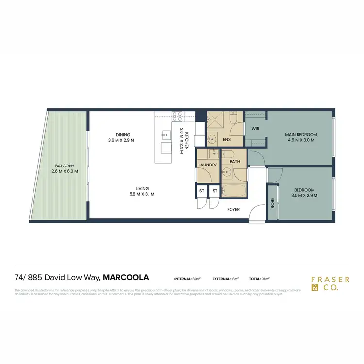 Floorplan of Homely apartment listing, 74/885 David Low Way, Marcoola QLD 4564