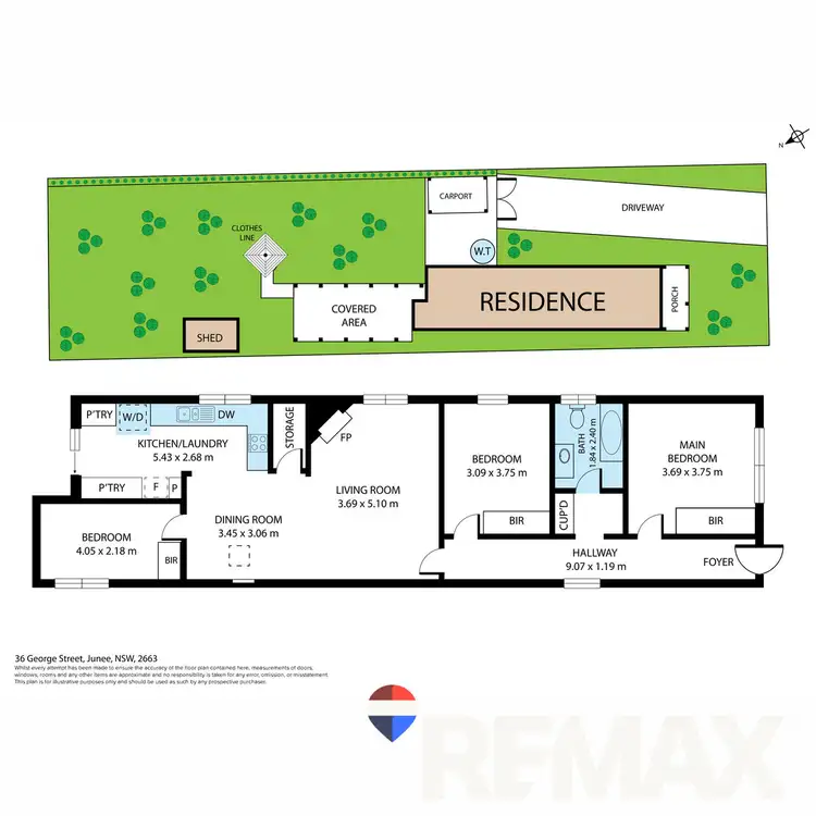 Floorplan of Homely house listing, 36 George Street, Junee NSW 2663