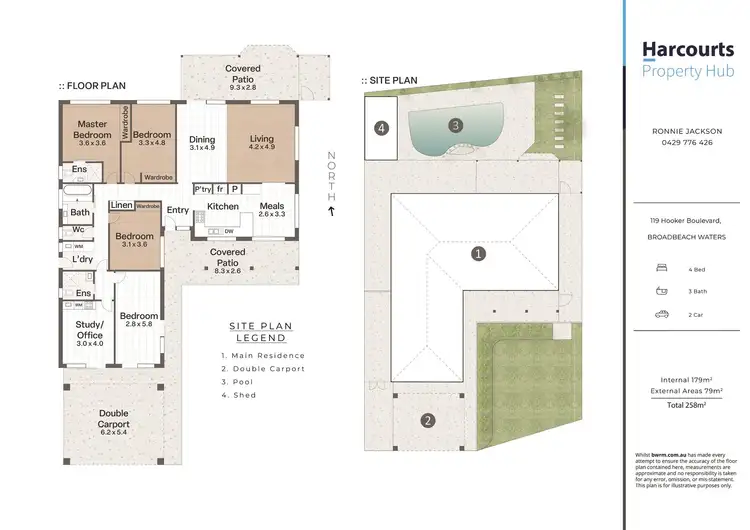 Floorplan of Homely house listing, 119 Hooker Boulevard, Broadbeach Waters QLD 4218