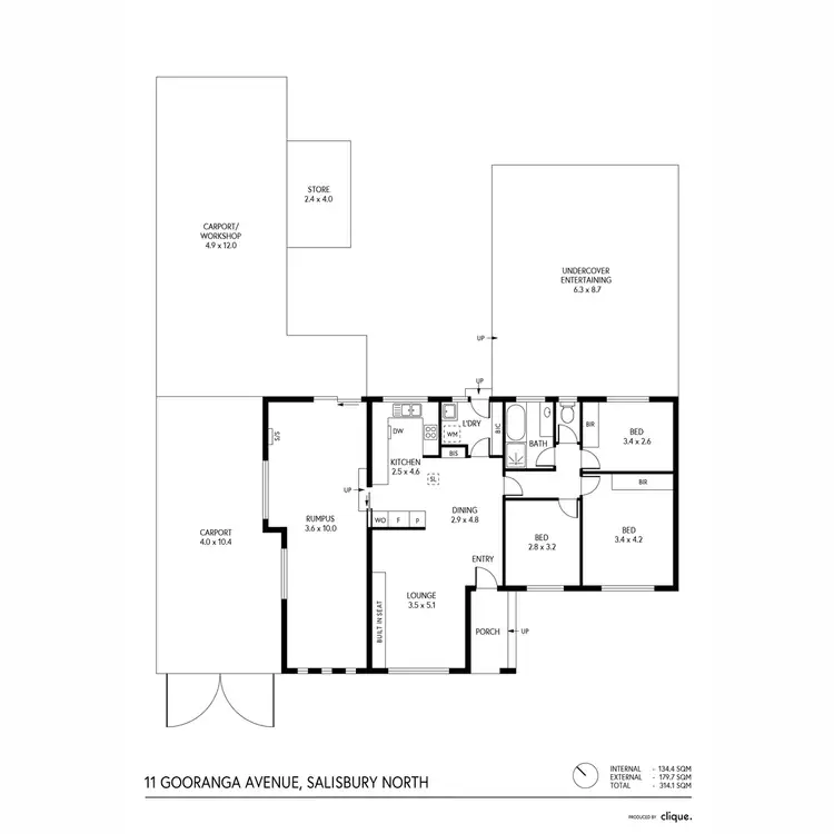 Floorplan of Homely house listing, 11 Gooranga Avenue, Salisbury North SA 5108