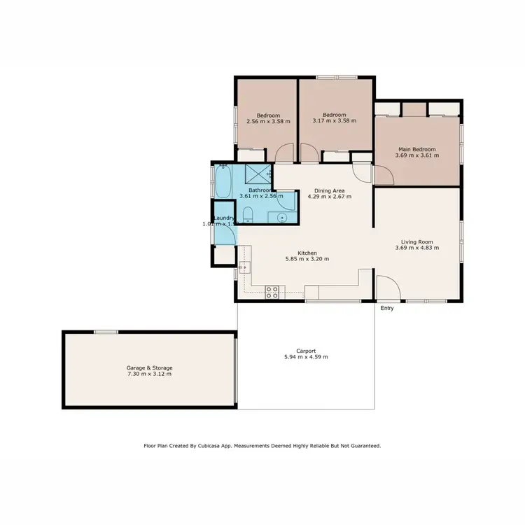 Floorplan of Homely house listing, 1 Johnston Street, Gunnedah NSW 2380