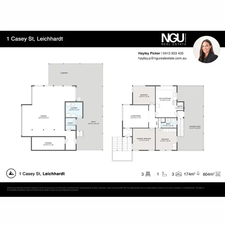 Floorplan of Homely house listing, 1 Casey Street, Leichhardt QLD 4305