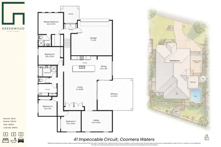 Floorplan of Homely house listing, 41 Impeccable Circuit, Coomera Waters QLD 4209