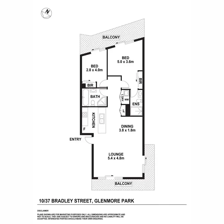 Floorplan of Homely apartment listing, 10/37 Bradley Street, Glenmore Park NSW 2745