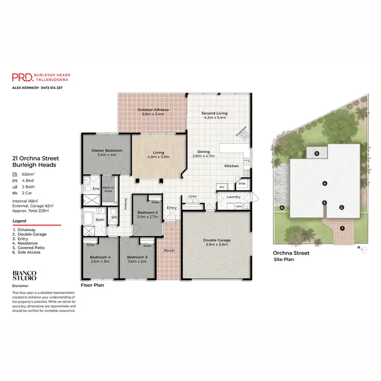 Floorplan of Homely house listing, 21 Orchna Street, Burleigh Heads QLD 4220
