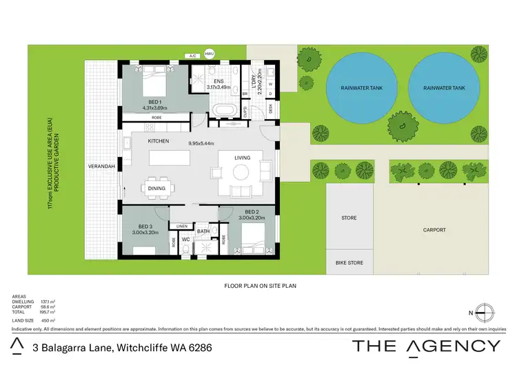 Floorplan of Homely house listing, 3 Balagarra Lane, Witchcliffe WA 6286