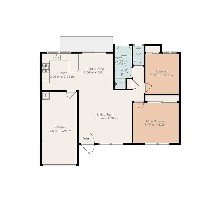 Floorplan of Homely villa listing, 10/5 Hibiscus Circuit, Fitzgibbon QLD 4018