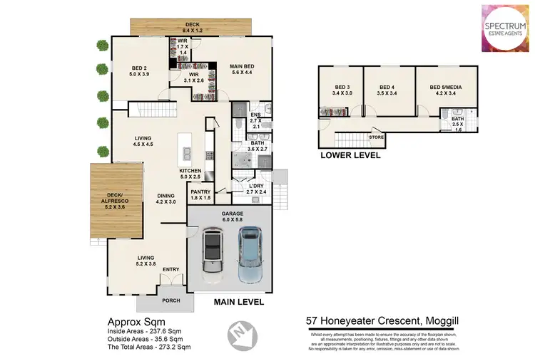 Floorplan of Homely house listing, 57 Honeyeater Crescent, Moggill QLD 4070