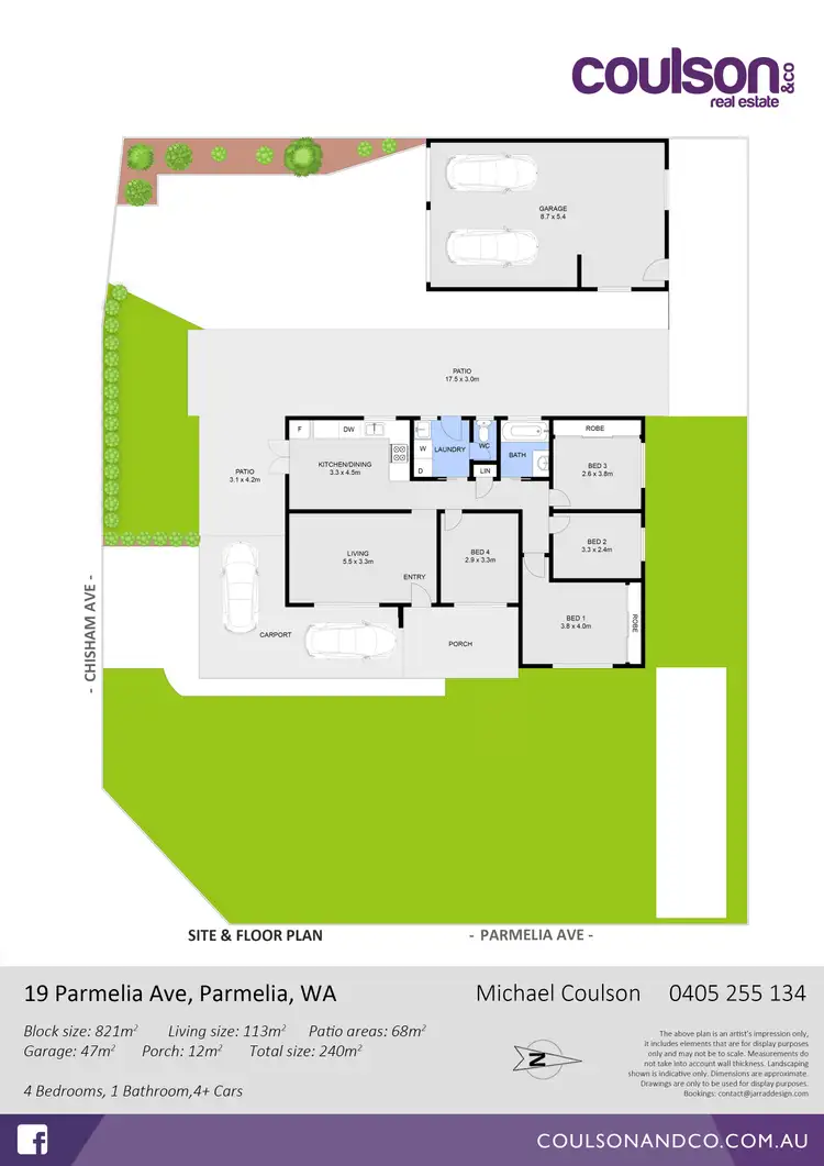Floorplan of Homely house listing, 19 Parmelia Avenue, Parmelia WA 6167