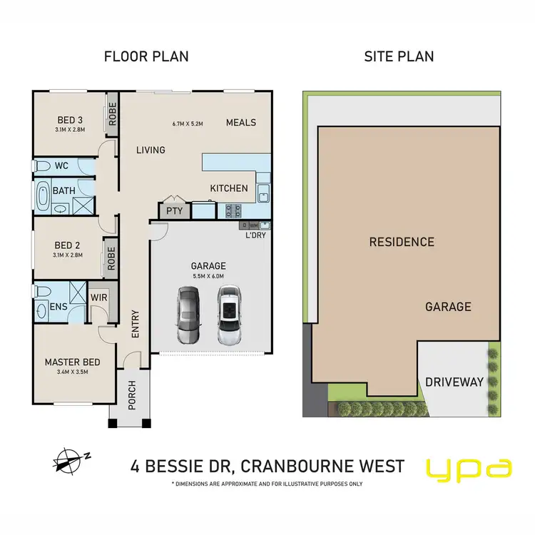 Floorplan of Homely house listing, 4 Bessie Drive, Cranbourne West VIC 3977
