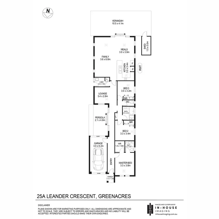 Floorplan of Homely house listing, 25A Leander Crescent, Greenacres SA 5086