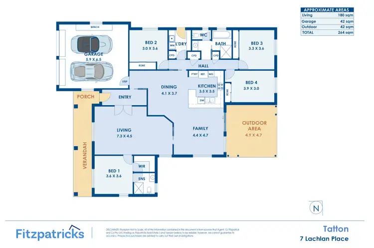 Floorplan of Homely house listing, 7 Lachlan Place, Tatton NSW 2650