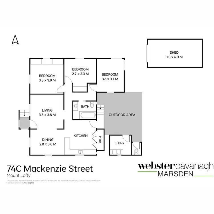 Floorplan of Homely house listing, 74c Mackenzie Street, Mount Lofty QLD 4350
