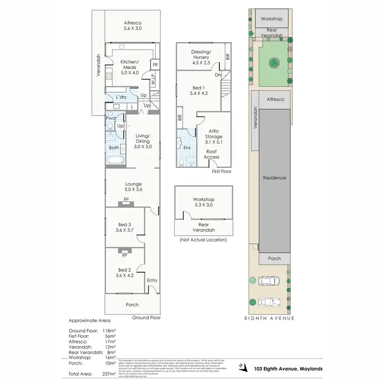 Floorplan of Homely house listing, 103 Eighth Avenue, Maylands WA 6051