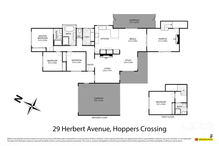 Floorplan of Homely house listing, 29 Herbert Avenue, Hoppers Crossing VIC 3029