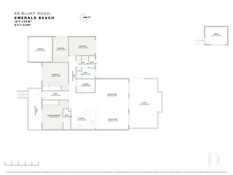 Floorplan of Homely house listing, 59 Bluff Road, Emerald Beach NSW 2456