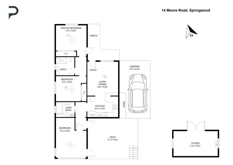Floorplan of Homely house listing, 14 Moore Road, Springwood NSW 2777