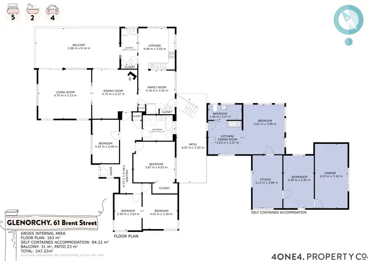 Floorplan of Homely house listing, 61 Brent Street, Glenorchy TAS 7010