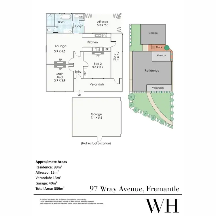 Floorplan of Homely house listing, 97 Wray Avenue, Fremantle WA 6160