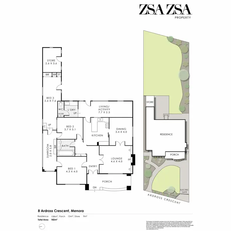 Floorplan of Homely house listing, 8 Ardross Crescent, Menora WA 6050