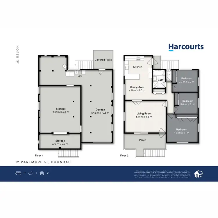 Floorplan of Homely house listing, 12 Parkmore Street, Boondall QLD 4034