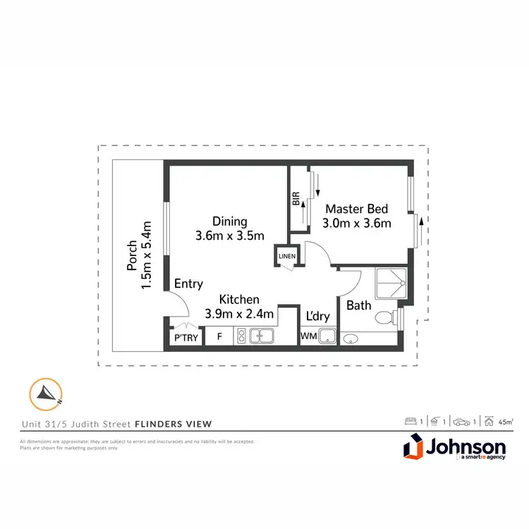 Floorplan of Homely townhouse listing, 31/5 Judith Street, Flinders View QLD 4305