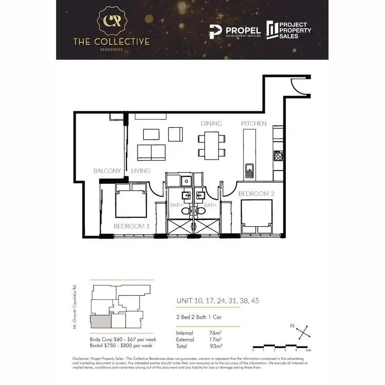 Floorplan of Homely apartment listing, 24/117-119 Mount Gravatt Capalaba Road, Upper Mount Gravatt QLD 4122