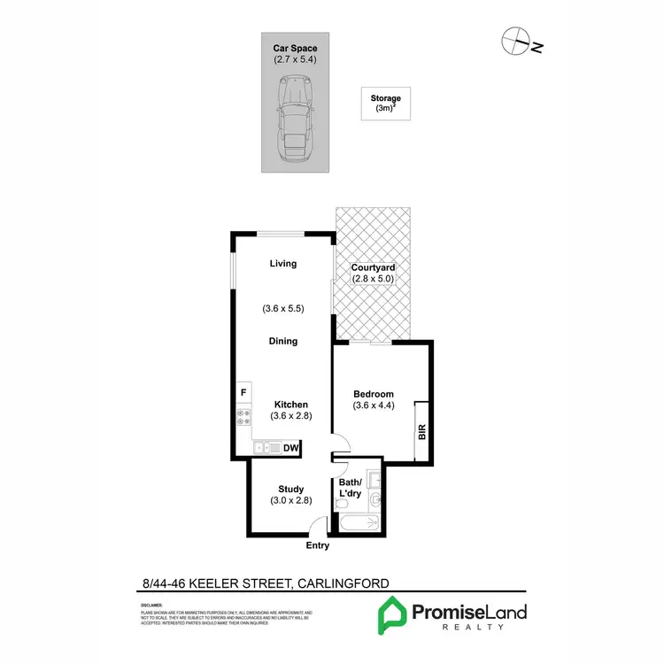 Floorplan of Homely apartment listing, 8/44-46 Keeler Street, Carlingford NSW 2118