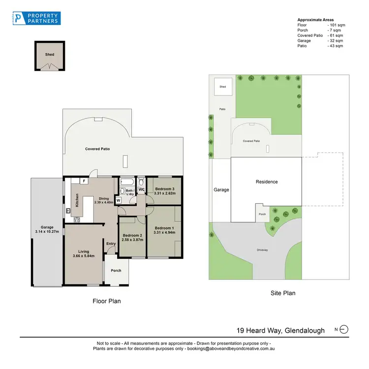 Floorplan of Homely semi-detached listing, 19 Heard Way, Glendalough WA 6016