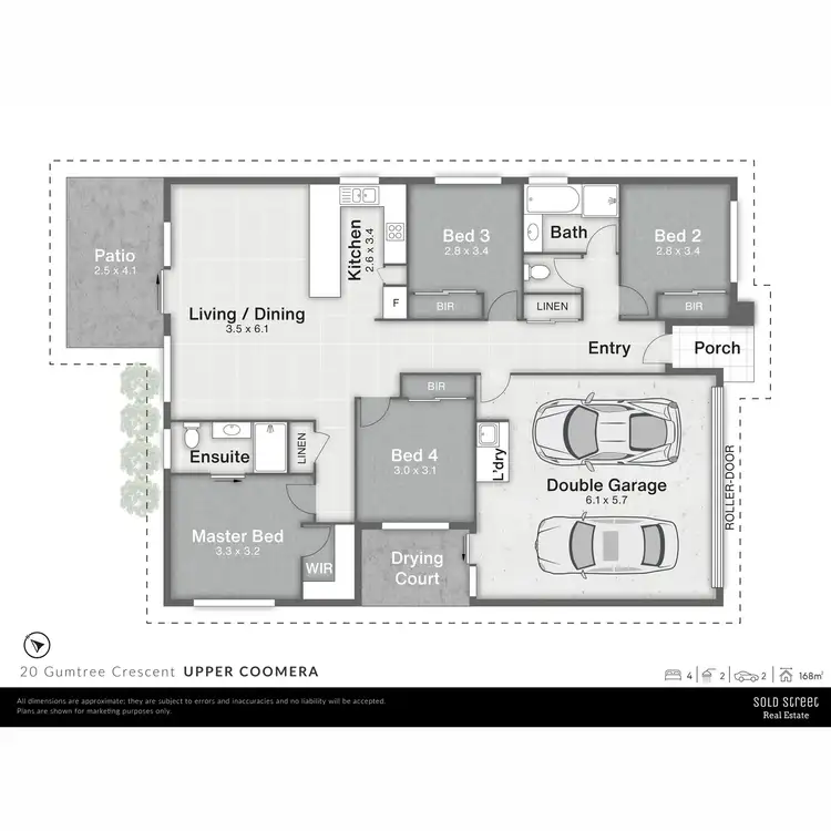 Floorplan of Homely house listing, 20 Gumtree Crescent, Upper Coomera QLD 4209