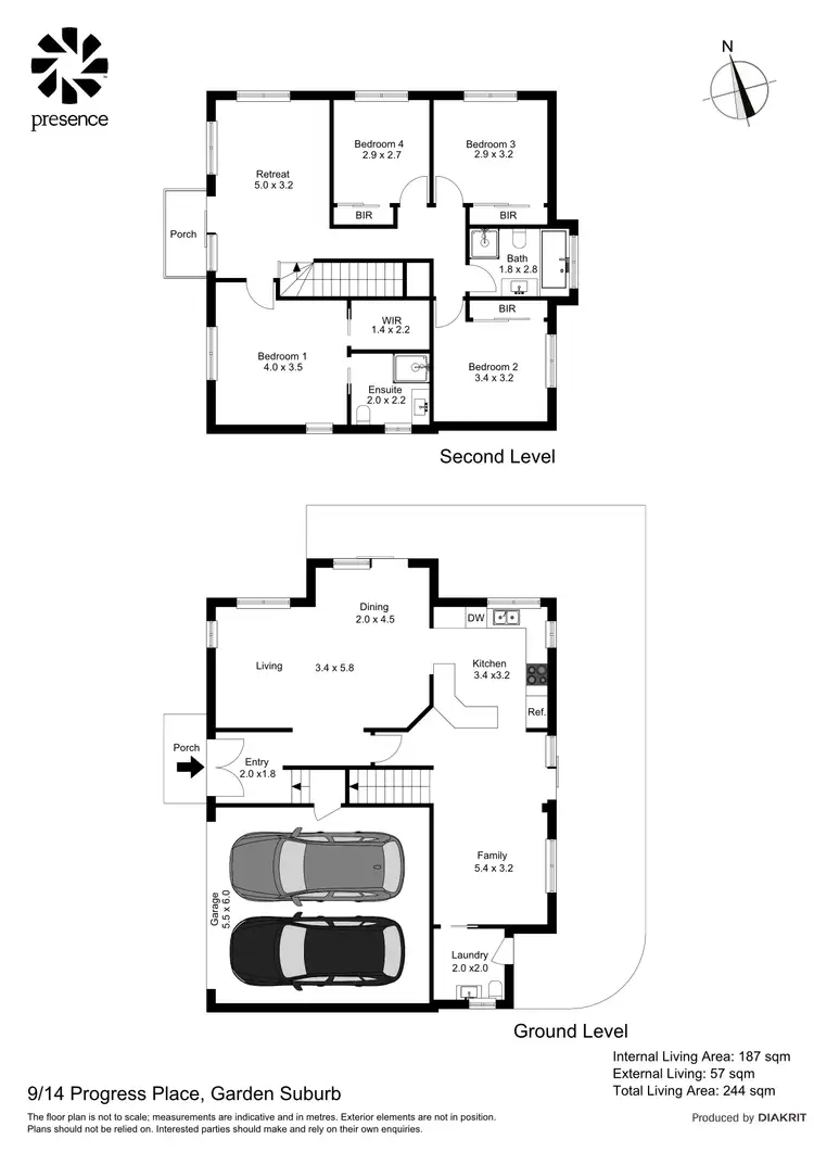 Floorplan of Homely house listing, 9/14 Progress Place, Garden Suburb NSW 2289