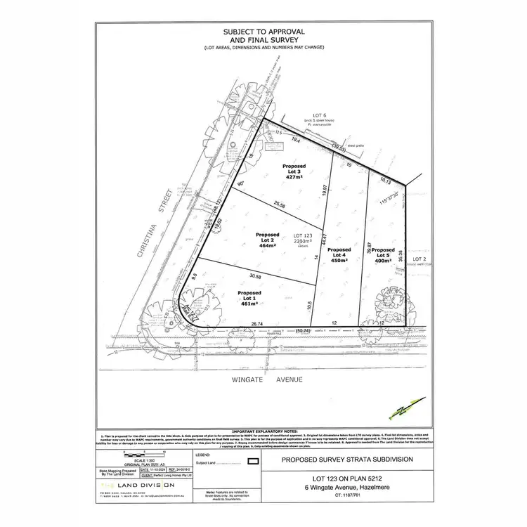 Floorplan of Homely land listing, LOT 5, 6 Wingate Avenue, Hazelmere WA 6055