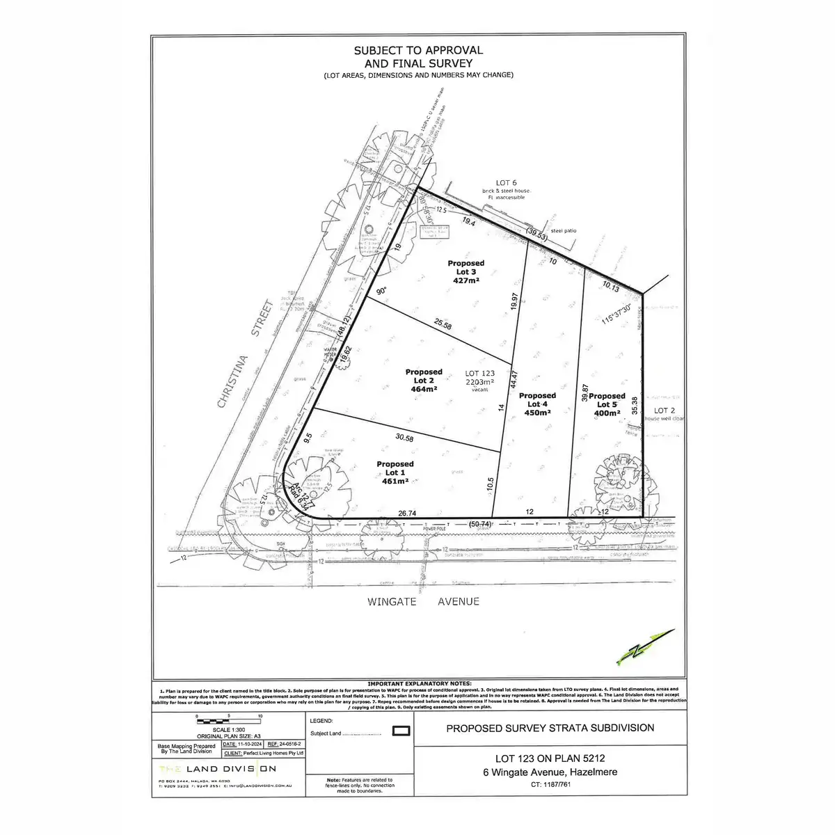 Floorplan of Homely land listing, LOT 5, 6 Wingate Avenue, Hazelmere WA 6055