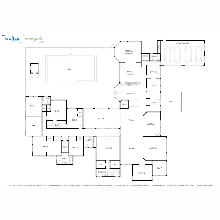 Floorplan of Homely rural property listing, 10 Sliprail Place, New Beith QLD 4124