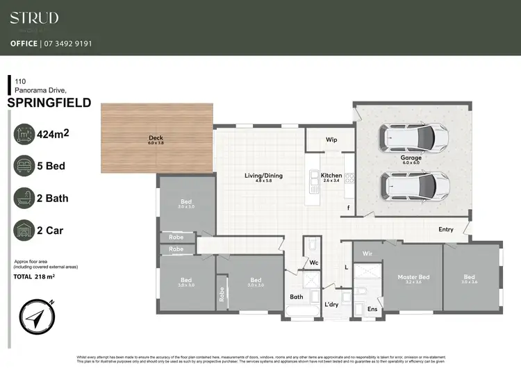 Floorplan of Homely house listing, 110 Panorama Drive, Springfield QLD 4300