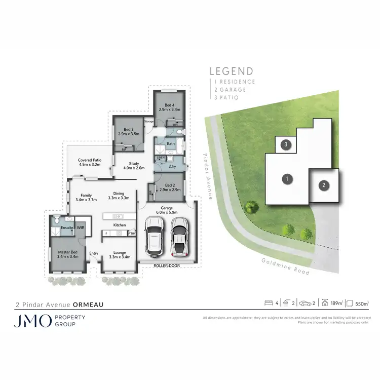 Floorplan of Homely house listing, 2 Pindar Avenue, Ormeau QLD 4208
