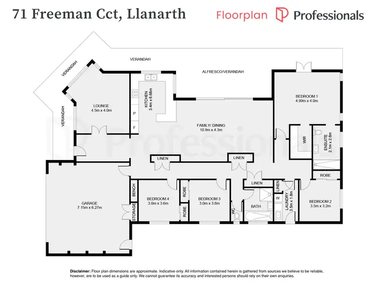 Floorplan of Homely house listing, 71 Freeman Circuit, Llanarth NSW 2795