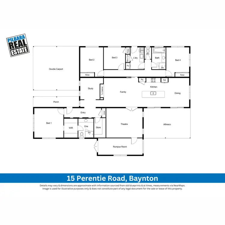 Floorplan of Homely house listing, 15 Perentie Road, Baynton WA 6714