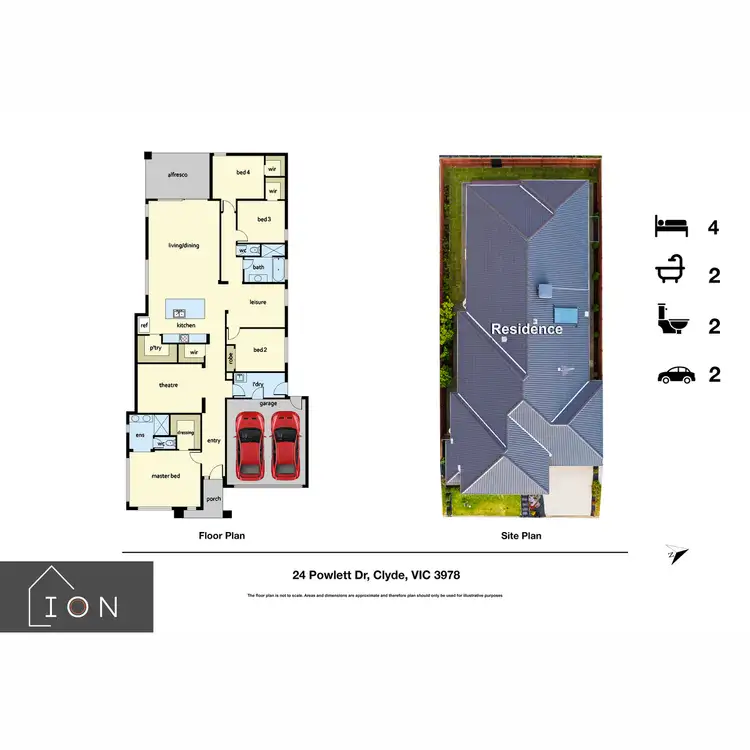 Floorplan of Homely house listing, 24 Powlett Drive, Clyde VIC 3978