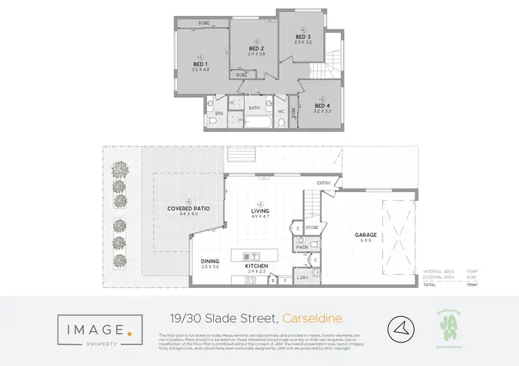 Floorplan of Homely townhouse listing, 19/30 Slade Street, Carseldine QLD 4034