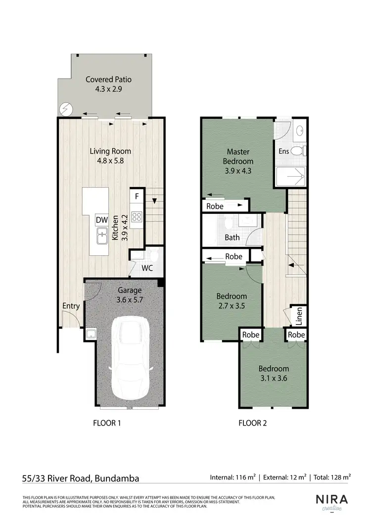 Floorplan of Homely townhouse listing, 55/33 River Road, Bundamba QLD 4304