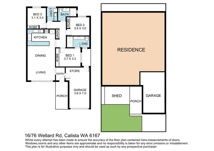 Floorplan of Homely house listing, 16/76 Wellard Road, Calista WA 6167