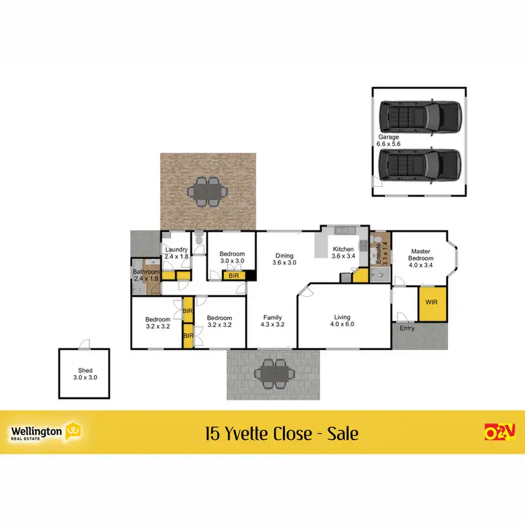 Floorplan of Homely house listing, 15 Yvette Close, Sale VIC 3850