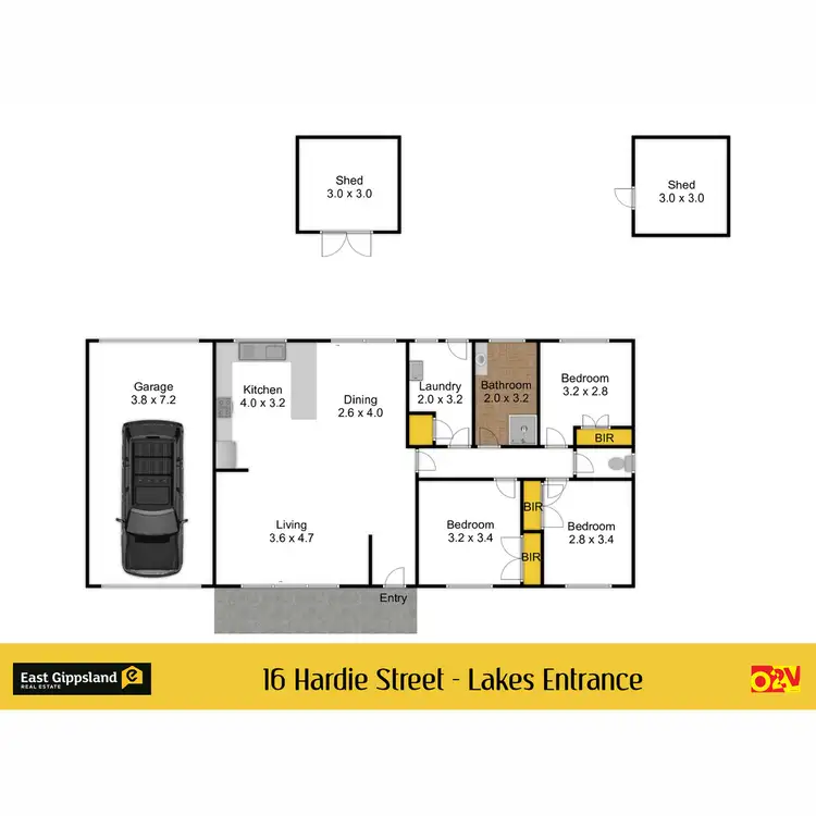 Floorplan of Homely house listing, 16 Hardie Street, Lakes Entrance VIC 3909