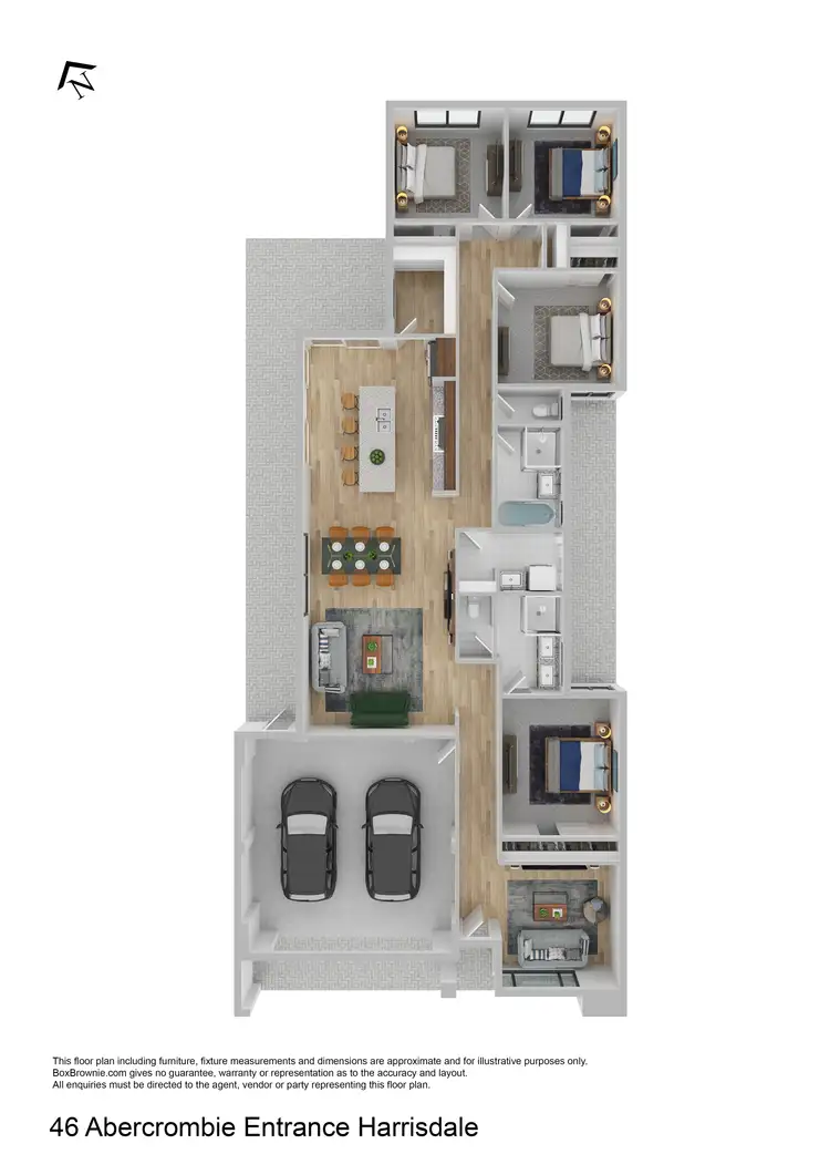 Floorplan of Homely house listing, 46 Abercrombie Entrance, Harrisdale WA 6112